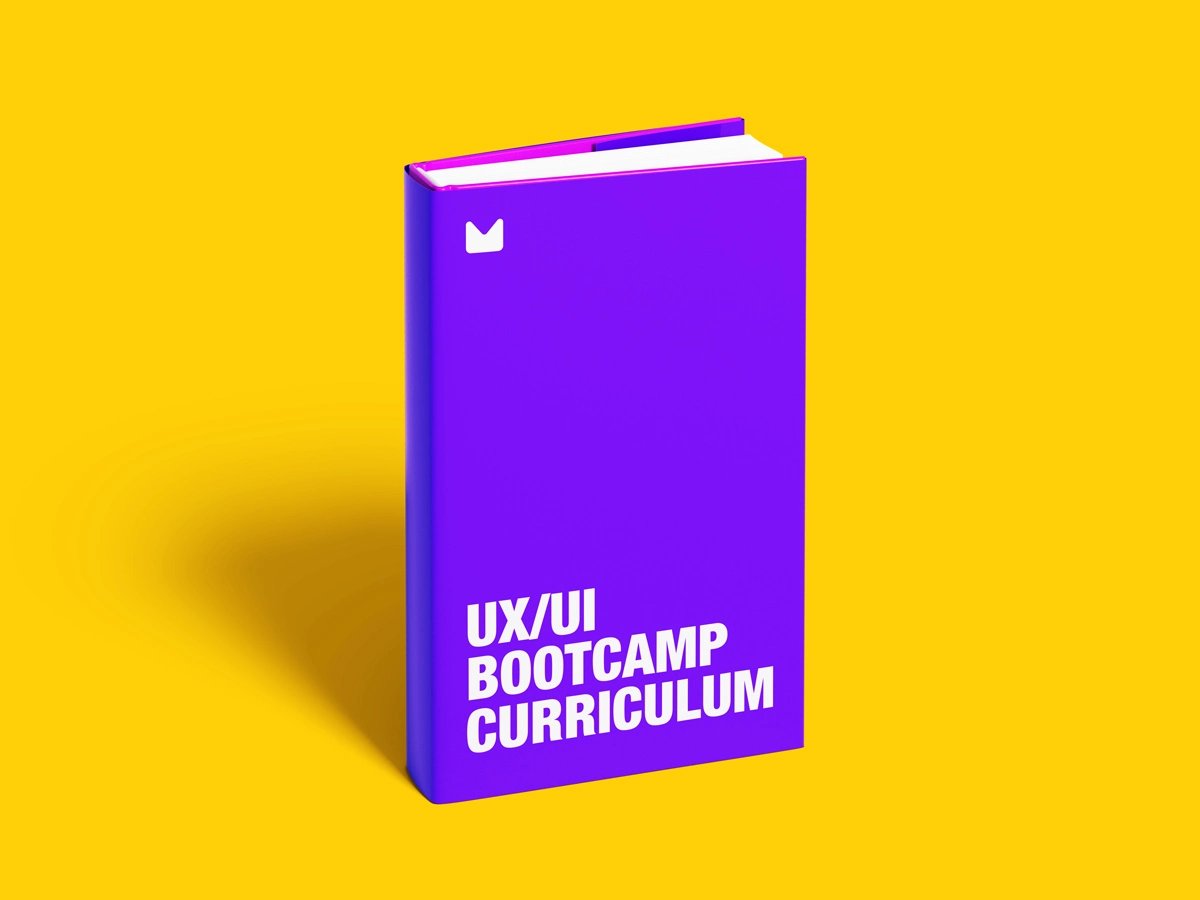 An image of an book depicting the UX/UI bootcamp curriculum